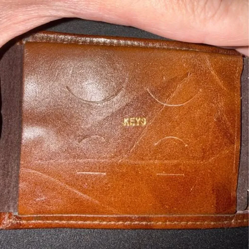 Vintage EK Leathergear Brown Heritage Cowhide Wallet | New Gentleman Billfold